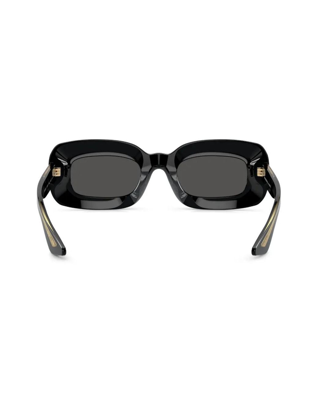 Oliver Peoples Black 1966C Rectangle-Frame Sunglasses