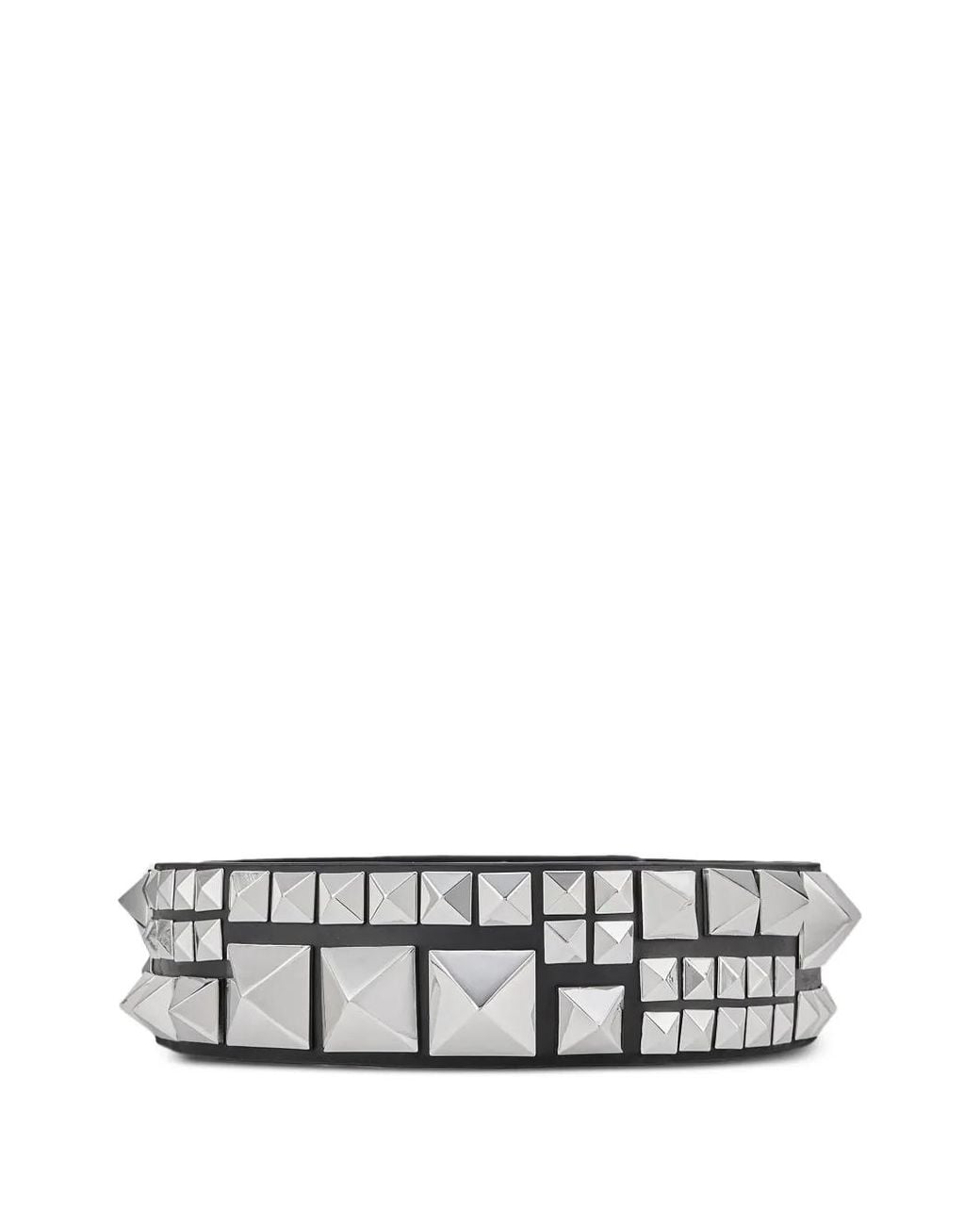 Kat Maconie White Sam Pyramid-Stud Leather Belt