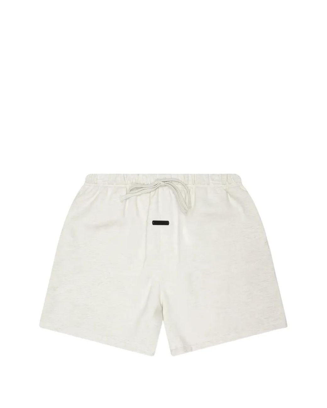 Fear Of God White Logo-Embroidered Shorts for men