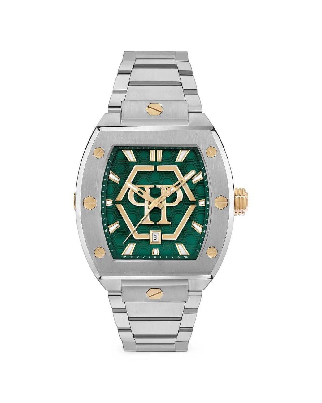 Philipp Plein Gray The Hexagon Phantom 44Mm Watch for men