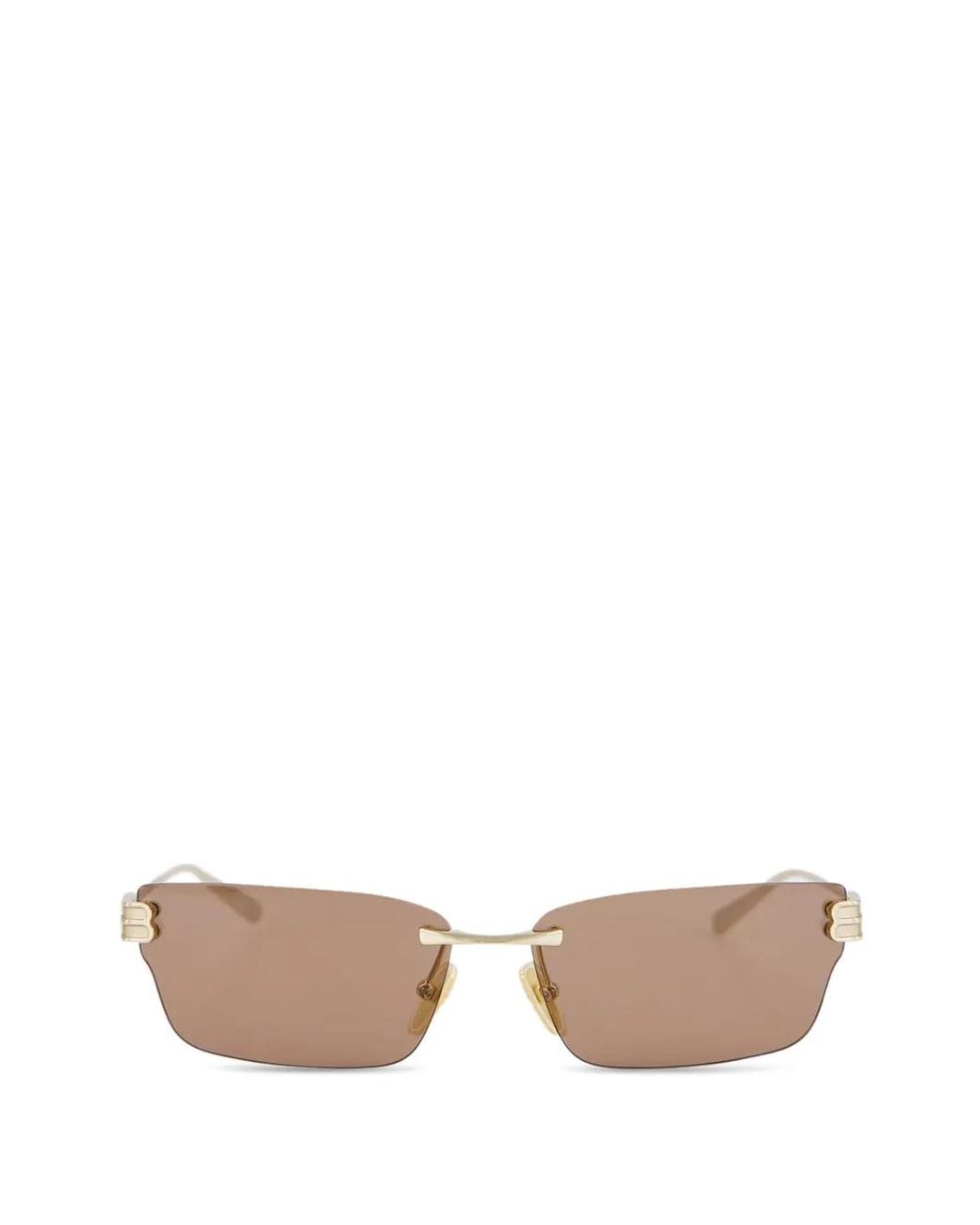 Balenciaga White Gossip Bb Logo Sunglasses for men