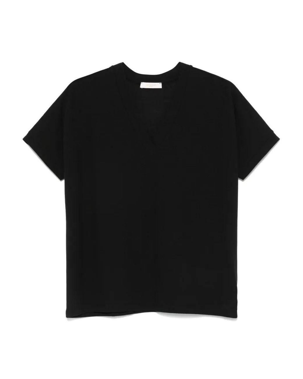 Camiseta De Algodón Zanone de color Black