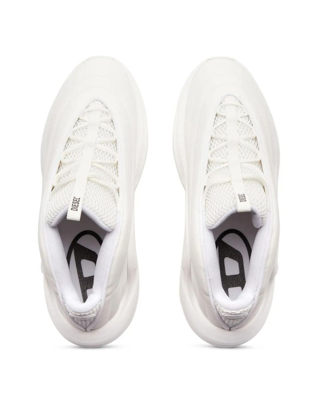 DIESEL White S-D-Runner X-Schlupfsneakers Mit Mattem Oval D-Spann