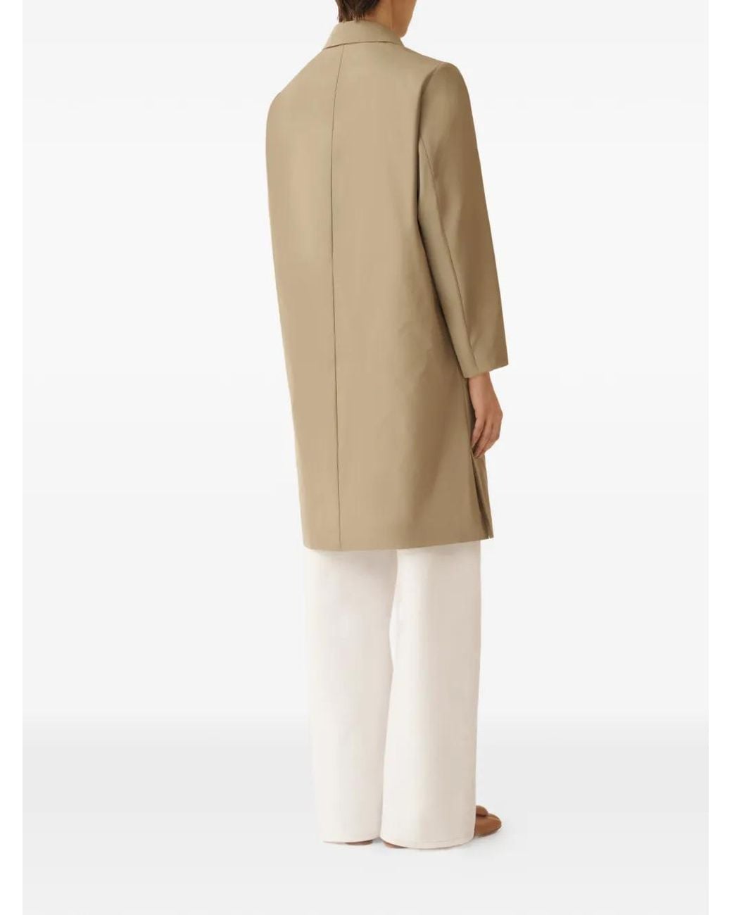 Fabiana Filippi Natural Polyester Trench Coat