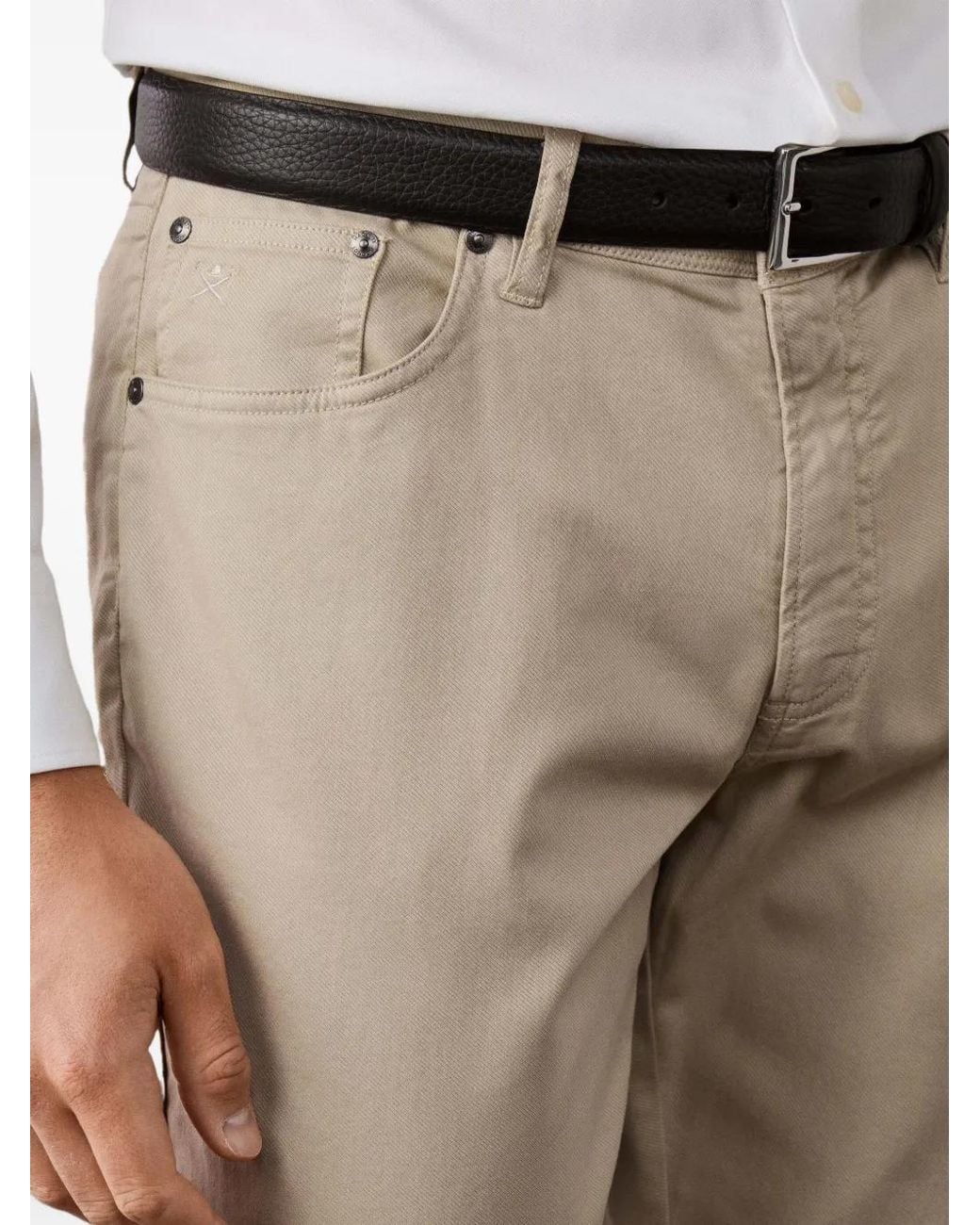 Hackett Natural Pantalon À Coupe Droite for men