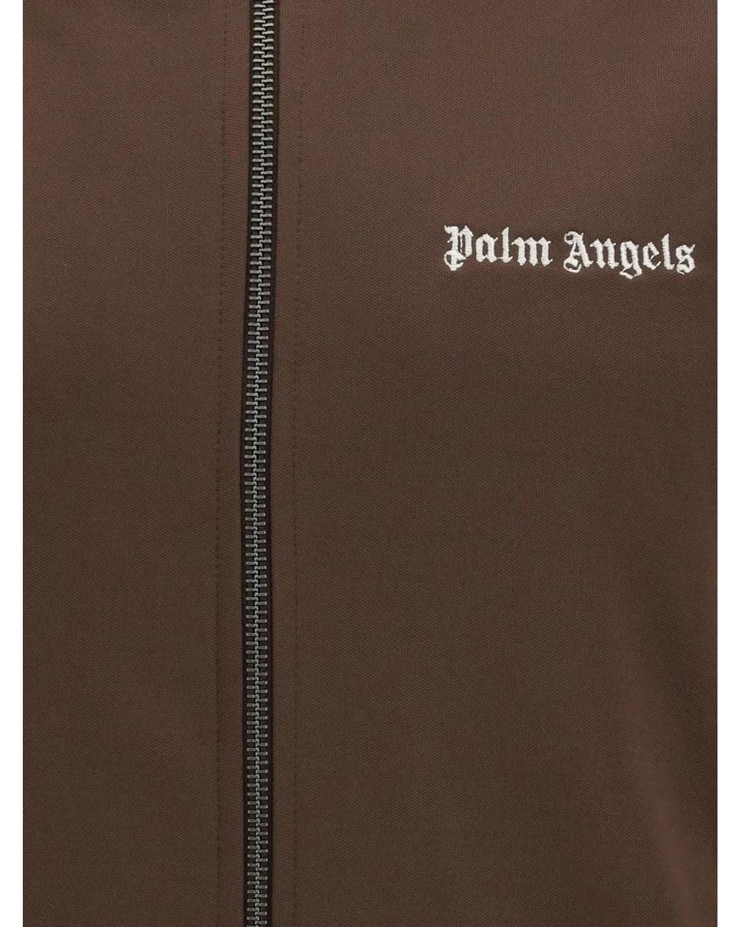 Palm Angels Brown Off Cotton Jacket for men
