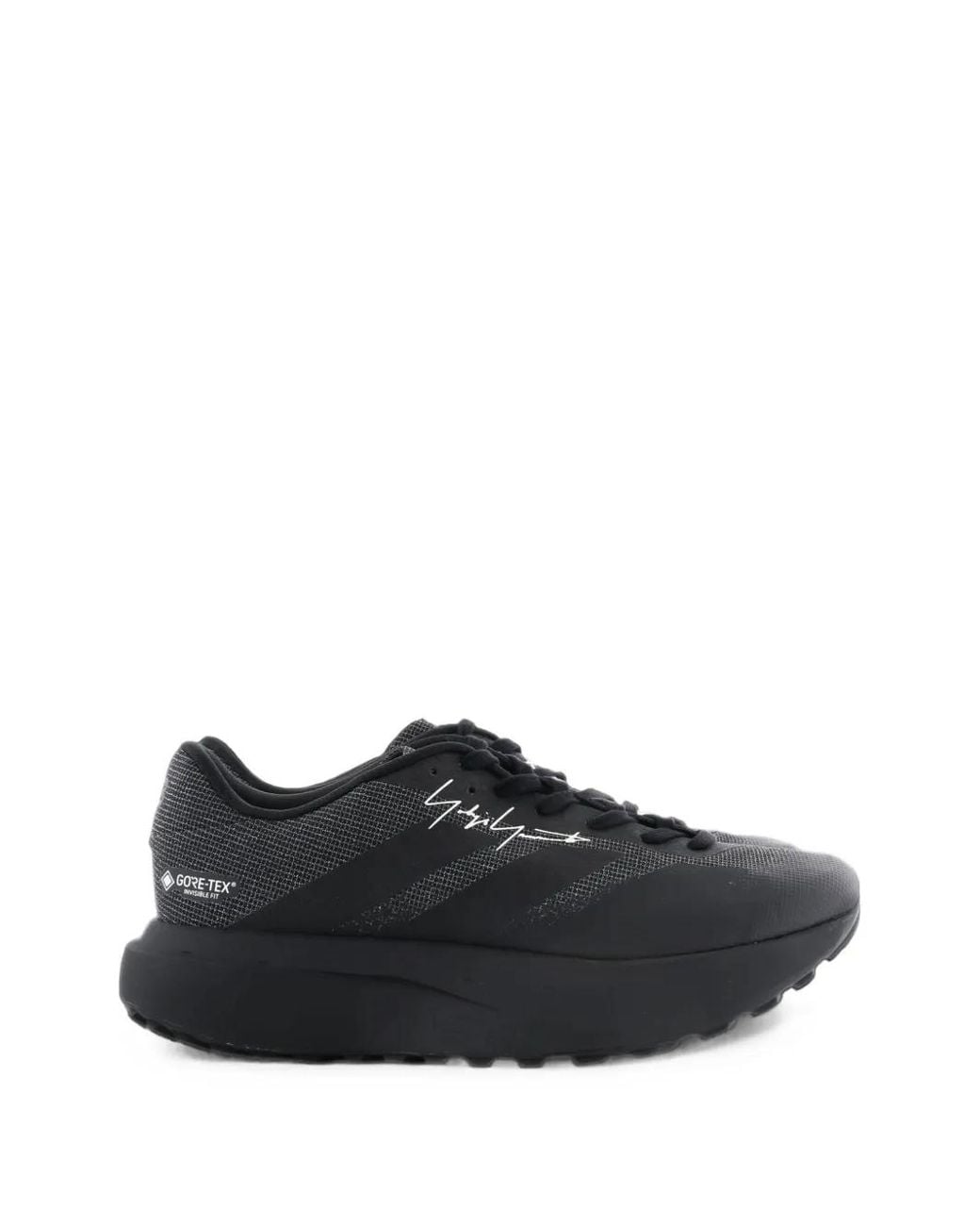 Y-3 Black Evo Sl Logo-Print Sneakers