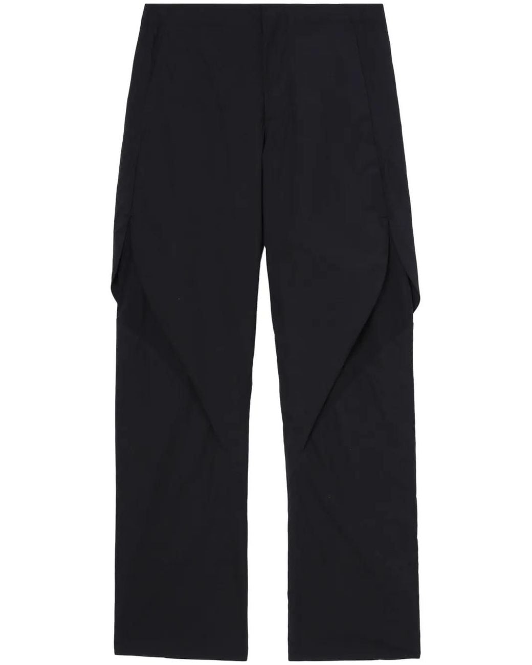 Post Archive Faction PAF Blue Cotton Blend Trousers