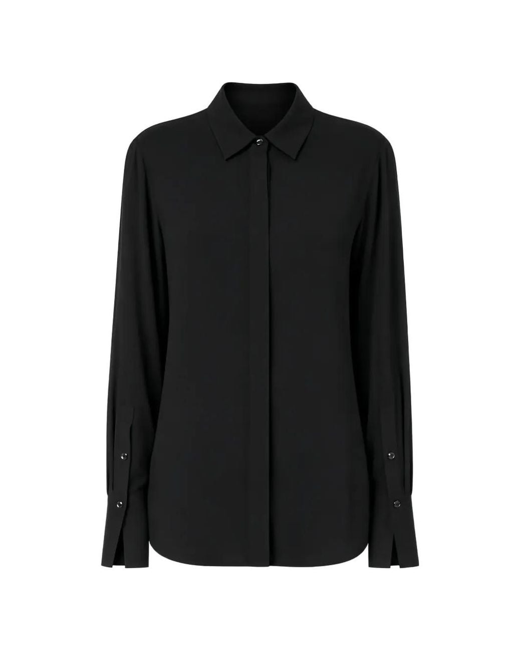 Liu Jo Black Crepe De Chine Shirt