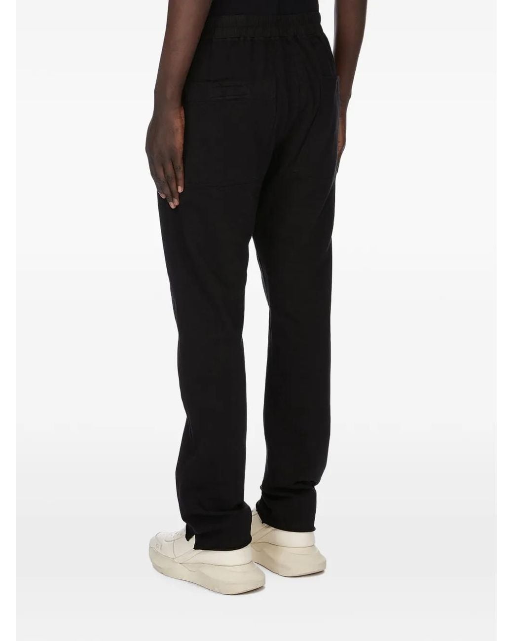Rick Owens Black Temple Berlin Drawstring Pants for men