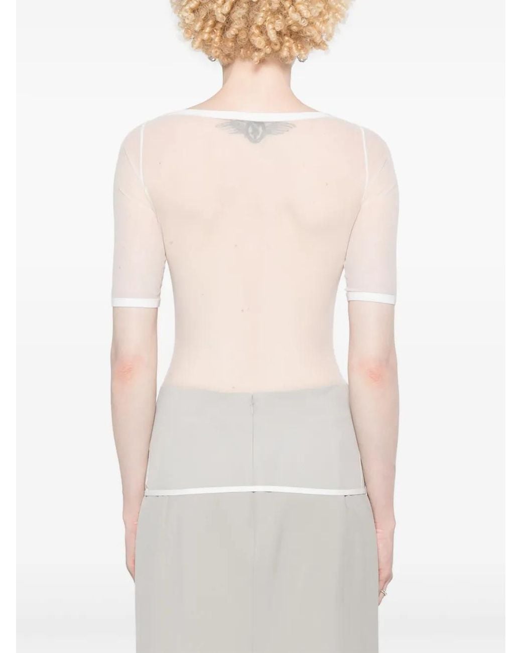 Nensi Dojaka White Triangle-Bra Jersey T-Shirt