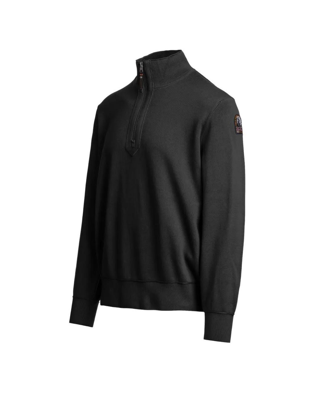 Parajumpers Black Basic Scoe Half-Zip Sweater for men
