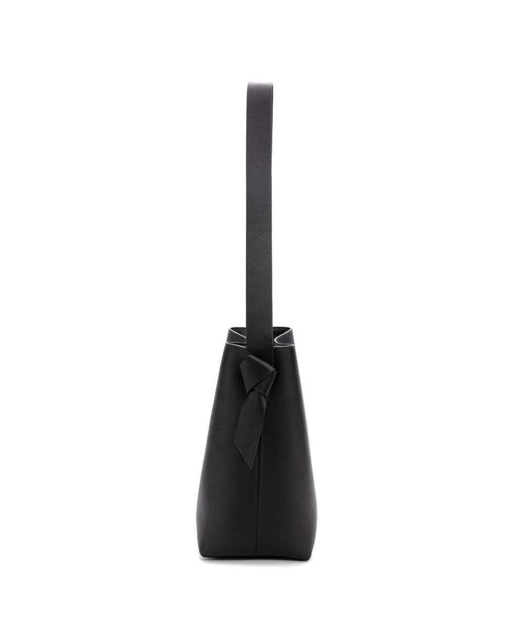La Portegna Black Paula Bucket Bag