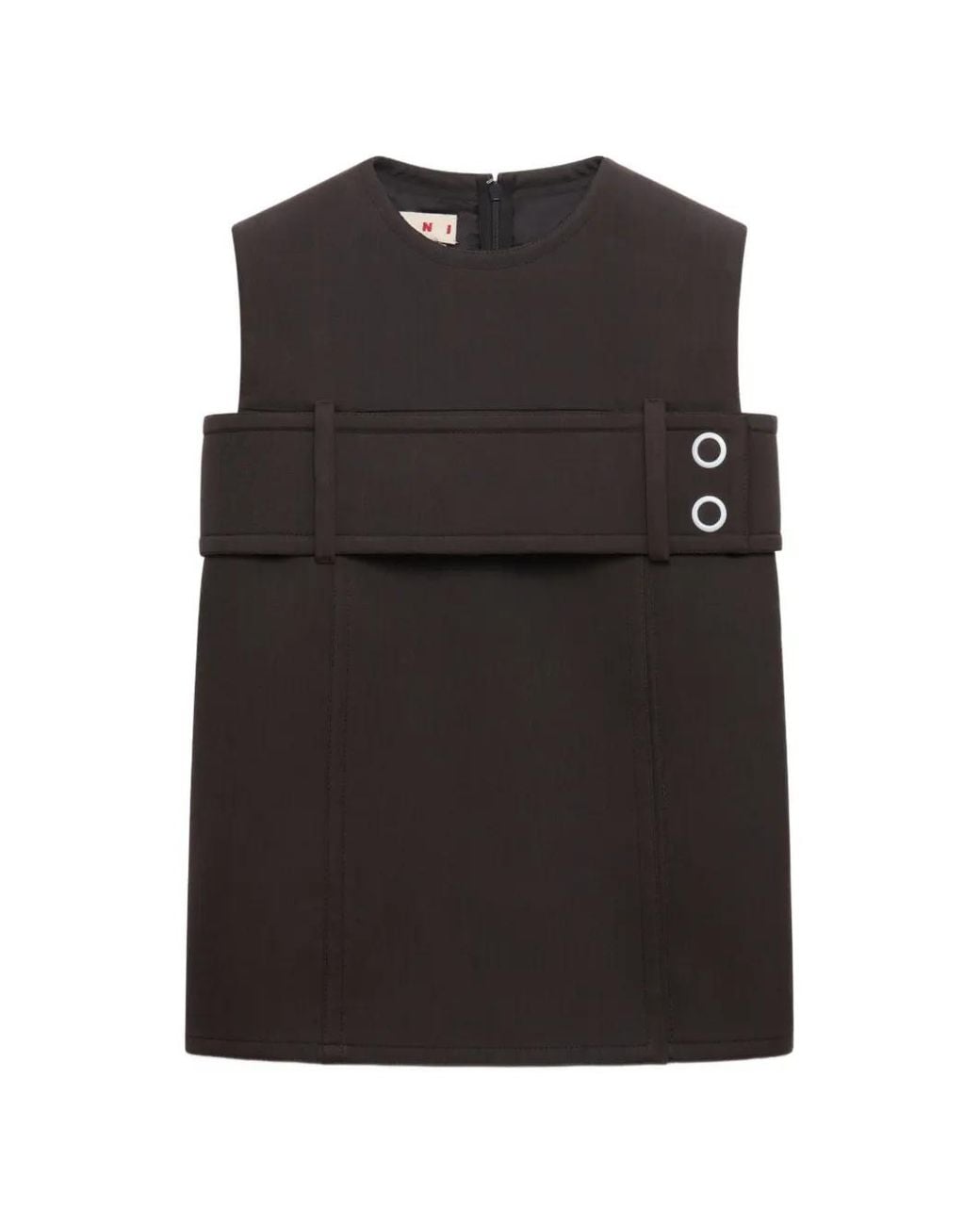 Marni Black Belted Top