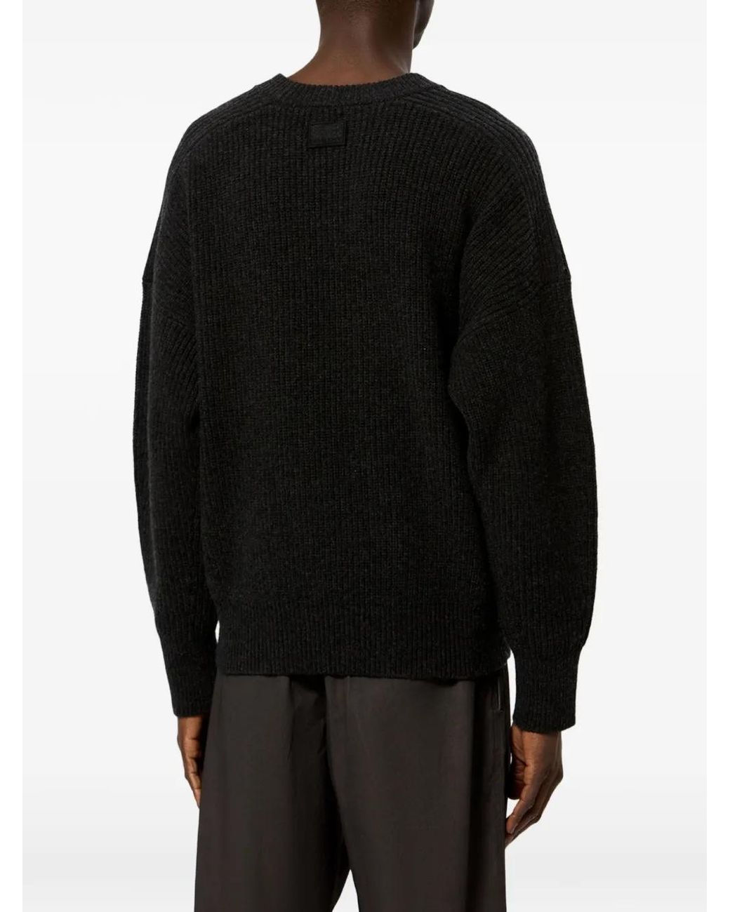 Isabel Marant Blue Ribbed-Knit Crew-Neck Sweater for men