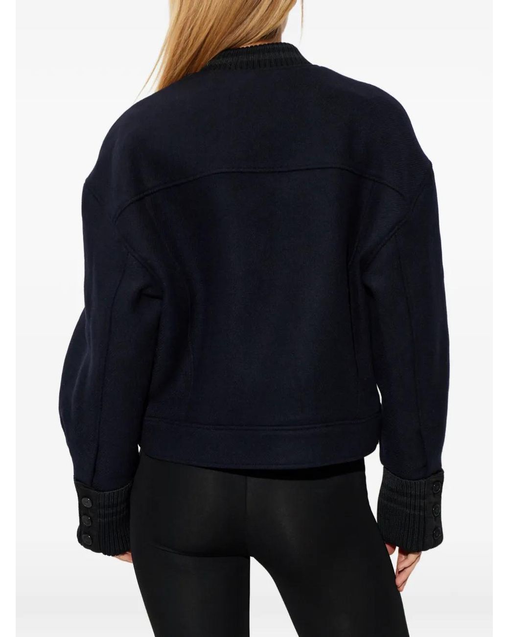 IRO Blue Isatis Jacke Mit Klappentasche