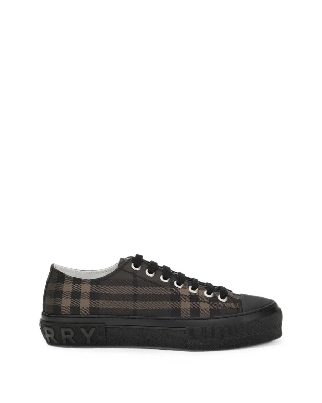 Burberry Jack Sneakers Mit Check in Black für Herren