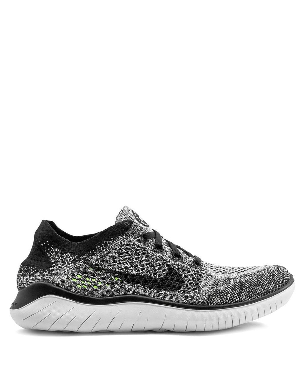 Nike Free Rn Flyknit 2018 Running Shoes in White (Black) - Save ...