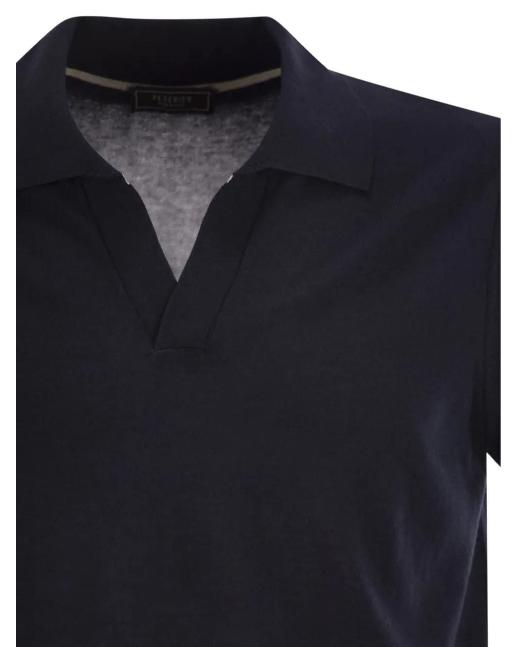 Peserico Poloshirt Mit Kurzen Ärmeln in Blue für Herren