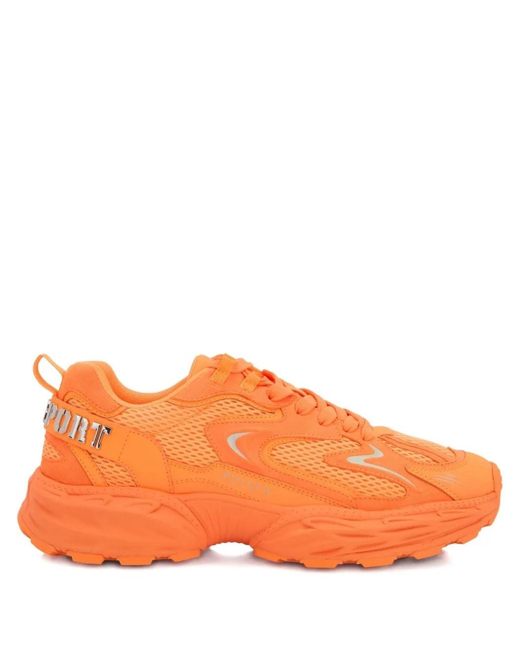 Philipp Plein Orange Pulse X Mesh Sneakers