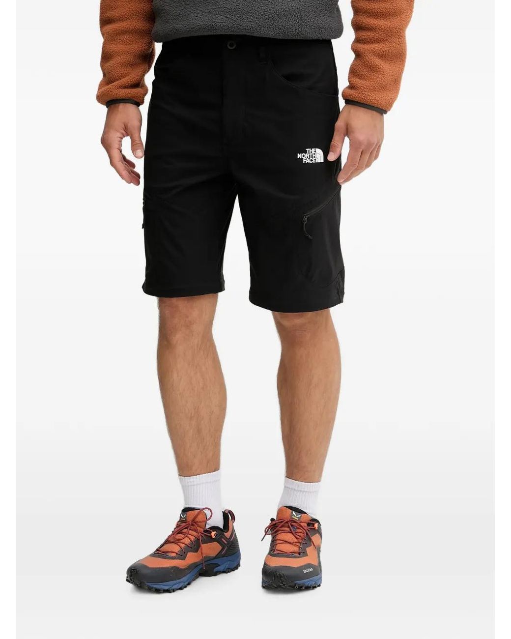 The North Face Black Exploration Tapered Convertible Trousers for men