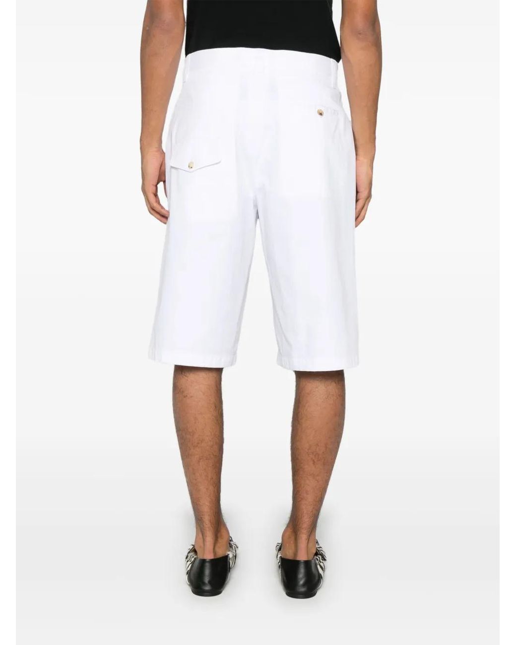 Moschino White Knee-Length Shorts for men