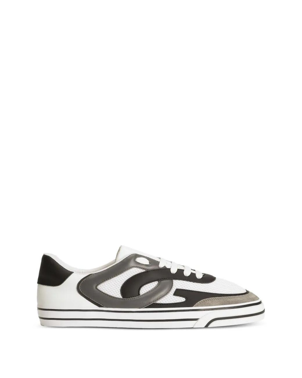 Dolce & Gabbana White Dg Sailing Leather Sneakers for men