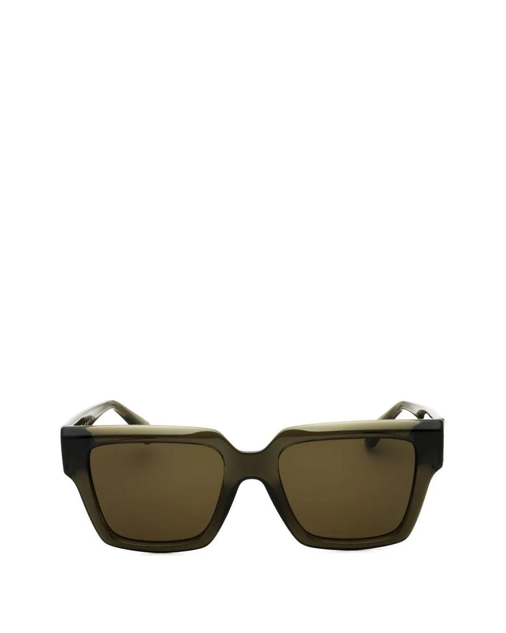 Ferragamo Eyewear Green Square-Frame Sunglasses