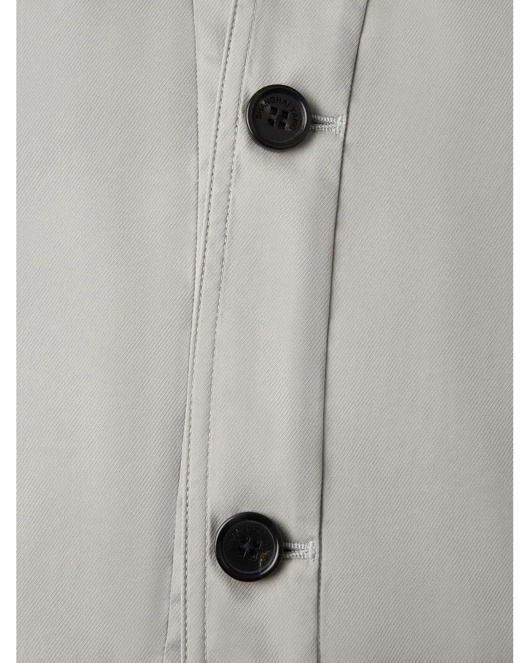 Shanghai Tang White Button-Up Jacket for men