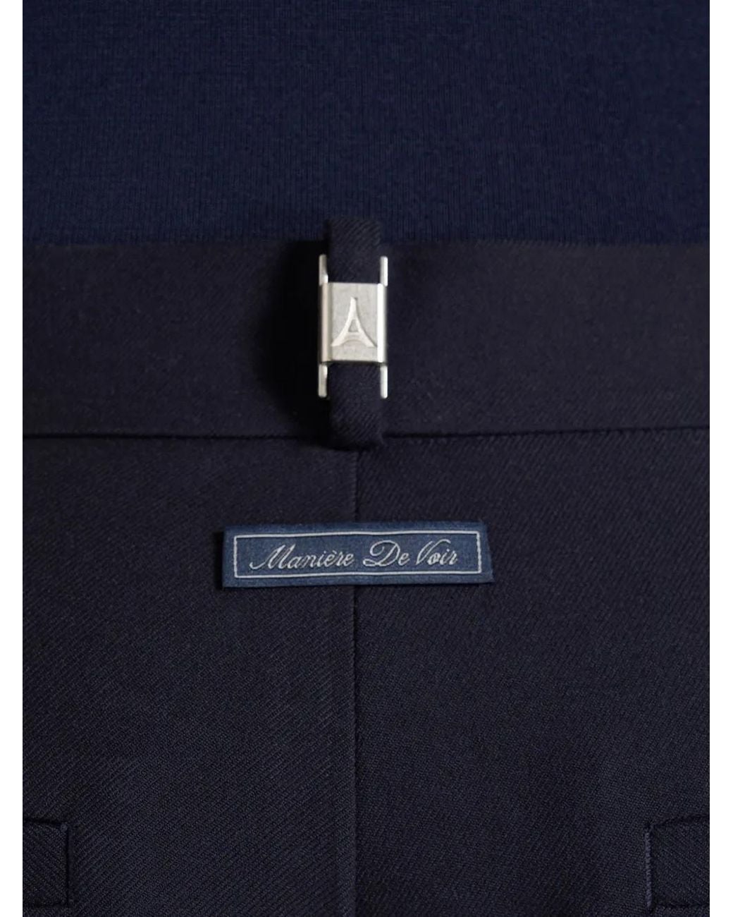 Manière De Voir Blue Hubert Slim-Fit Trousers for men