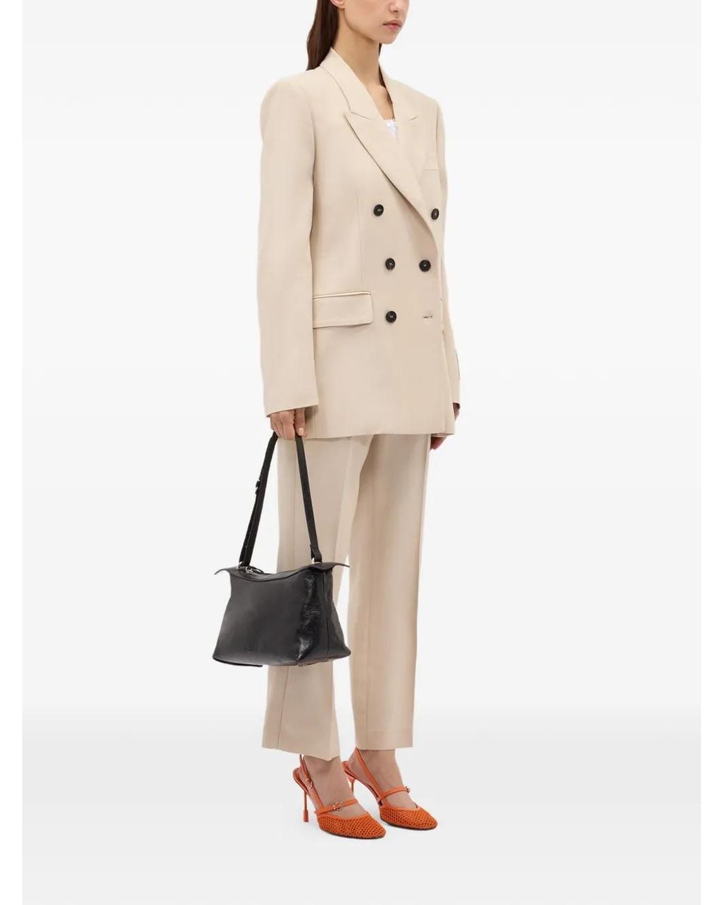 MSGM White Pocket Trousers