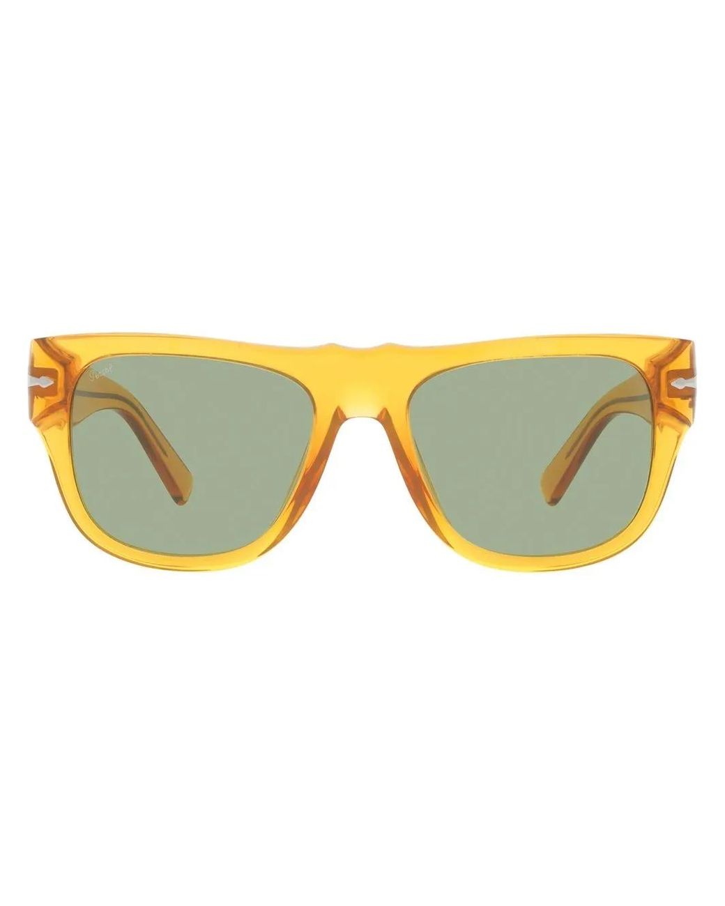 Persol Yellow Rectangle-Frame Sunglasses for men