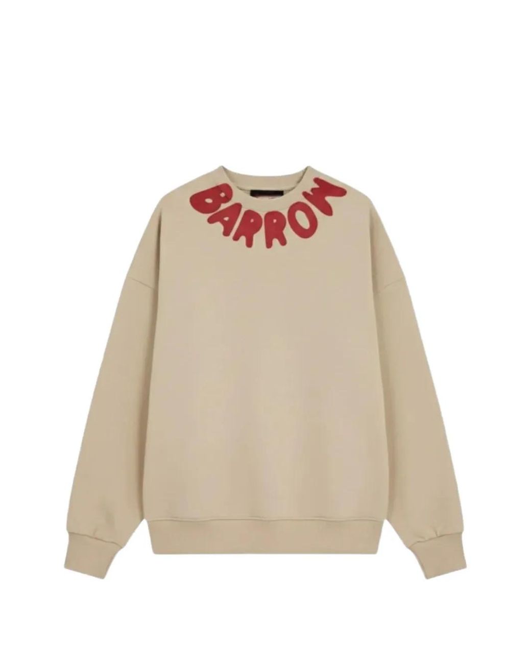 Barrow Natural Logo-Print Long-Sleeve Sweatshirt for men