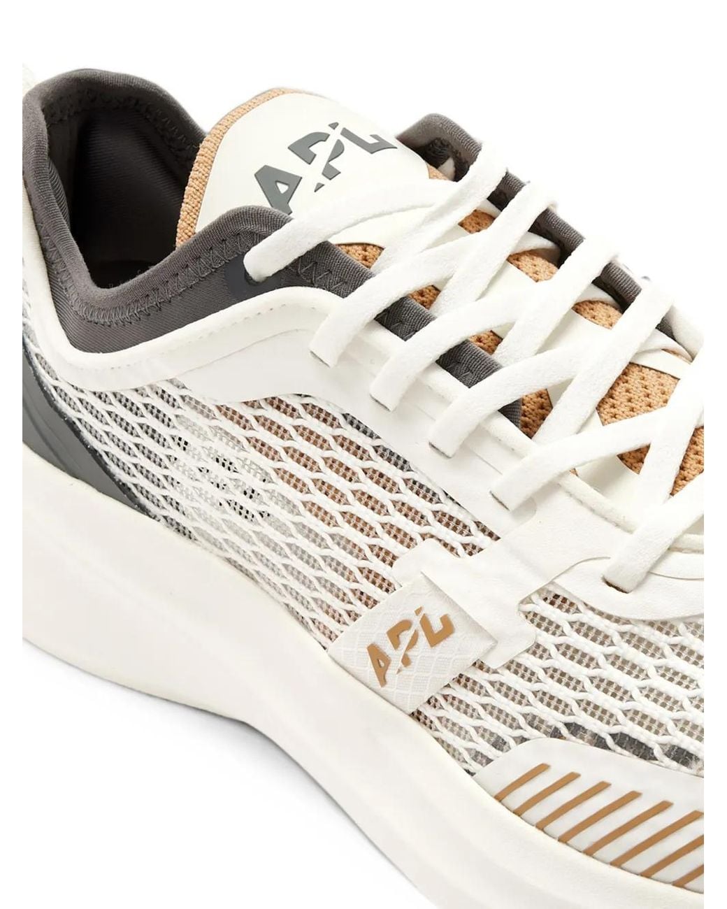Athletic Propulsion Labs White Euphoria Mesh-Panels Low-Top Sneakers for men