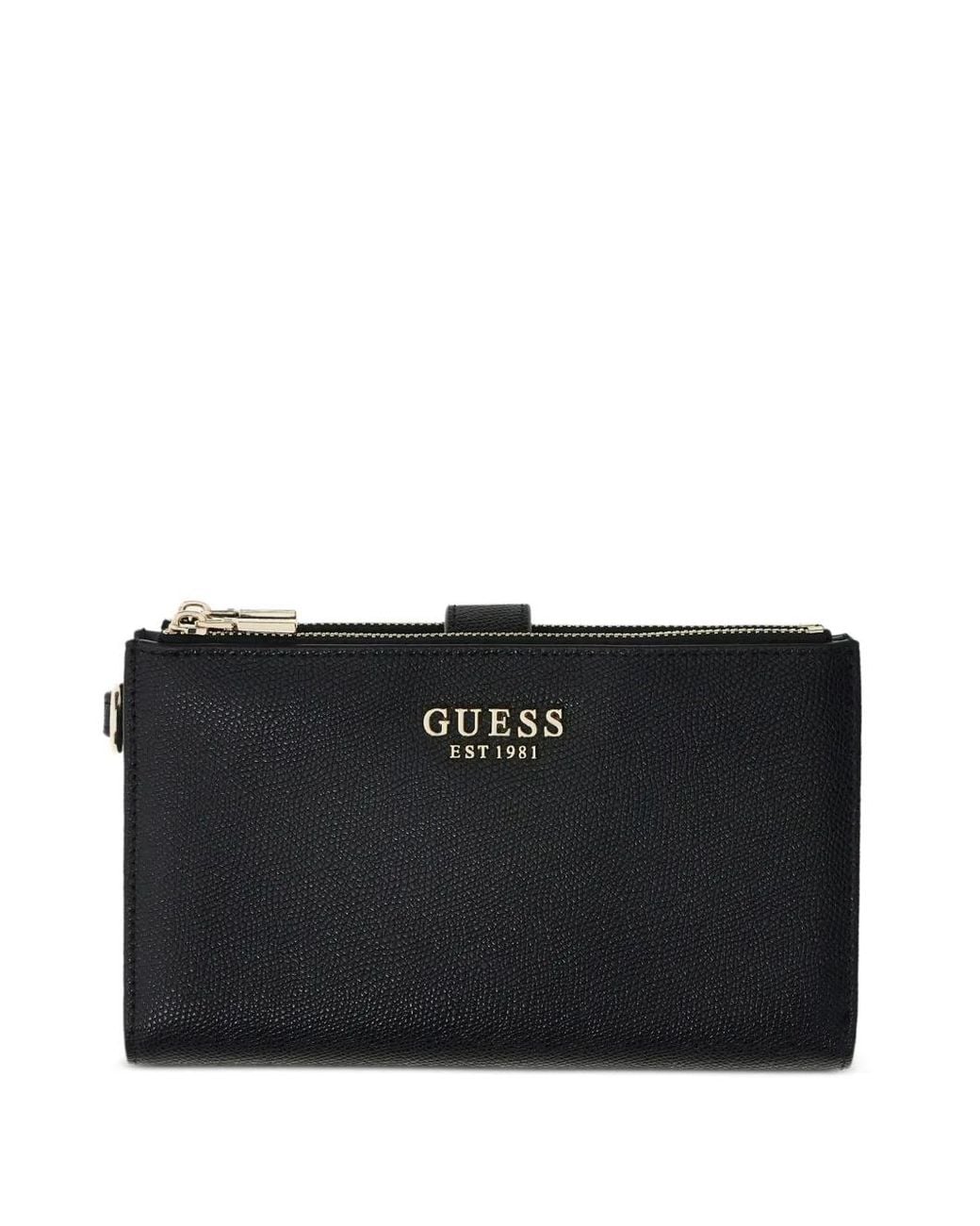 Guess Black Amorette Double-Zip Wallet