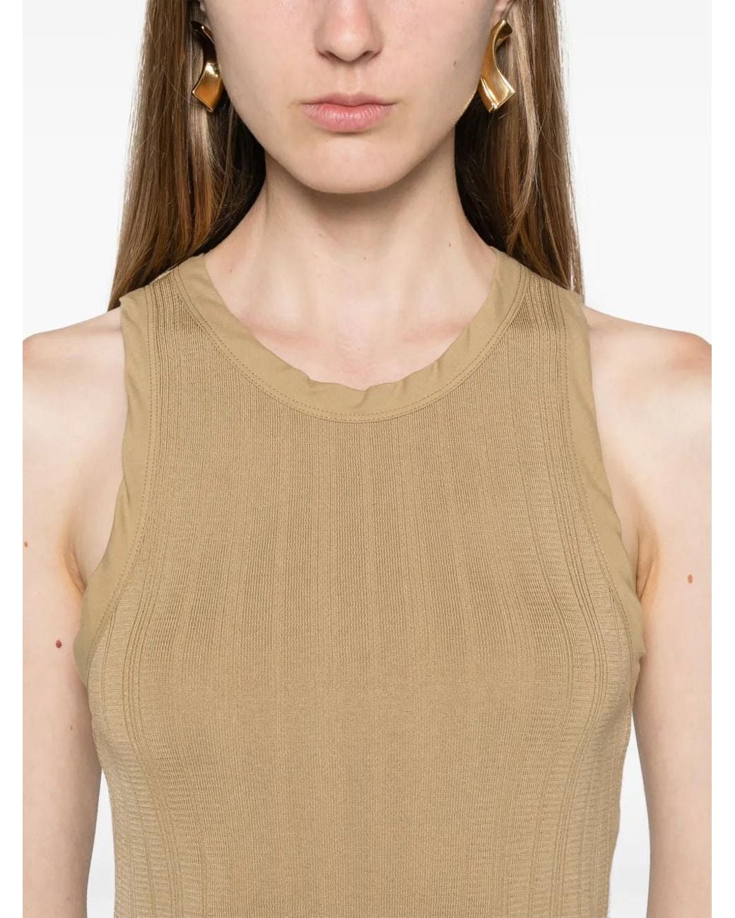 A.P.C. Natural Lemaitre Ribbed-Jersey Tank Top