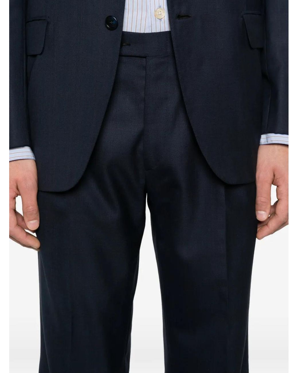 Brioni Blue Notched Lapel Suit for men