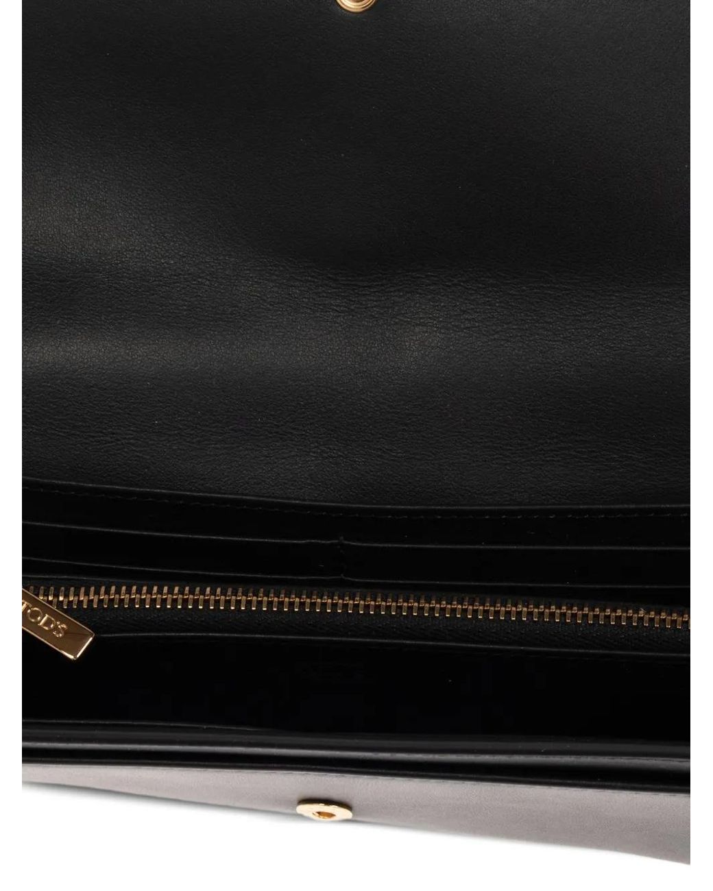 Tod's Black Engraved-Logo Leather Wallet