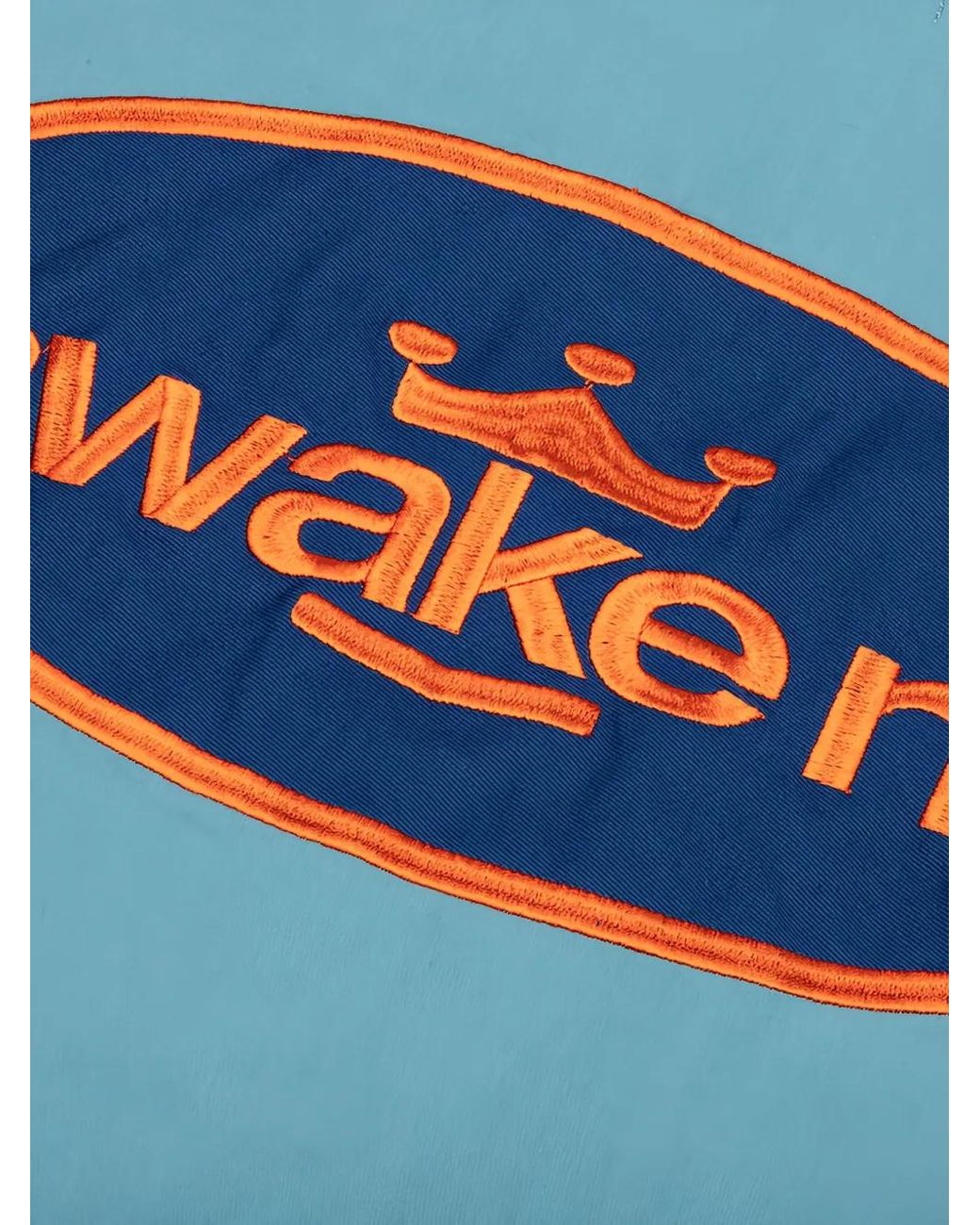 AWAKE NY Blue Logo-Patch Twill Jacket for men
