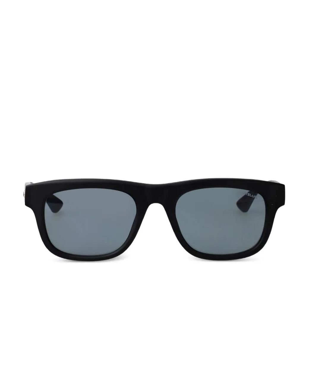 Montblanc Black Square-Frame Sunglasses for men