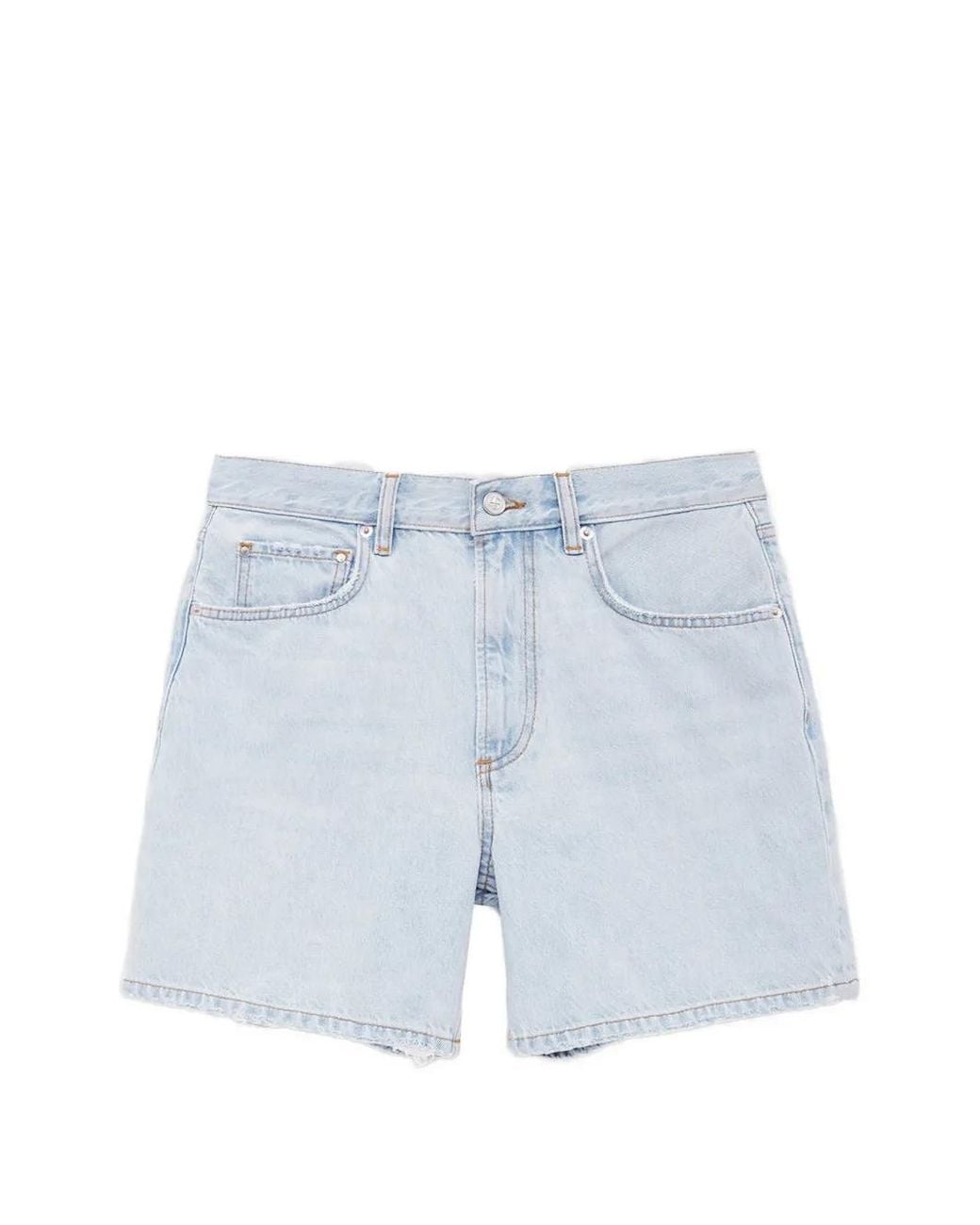 Anine Bing Blue Delaney Shorts