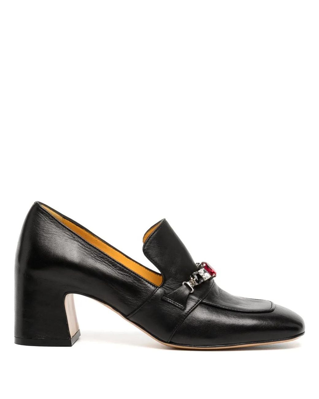 Madison Maison Black 55Mm Crystal-Embellished Loafers