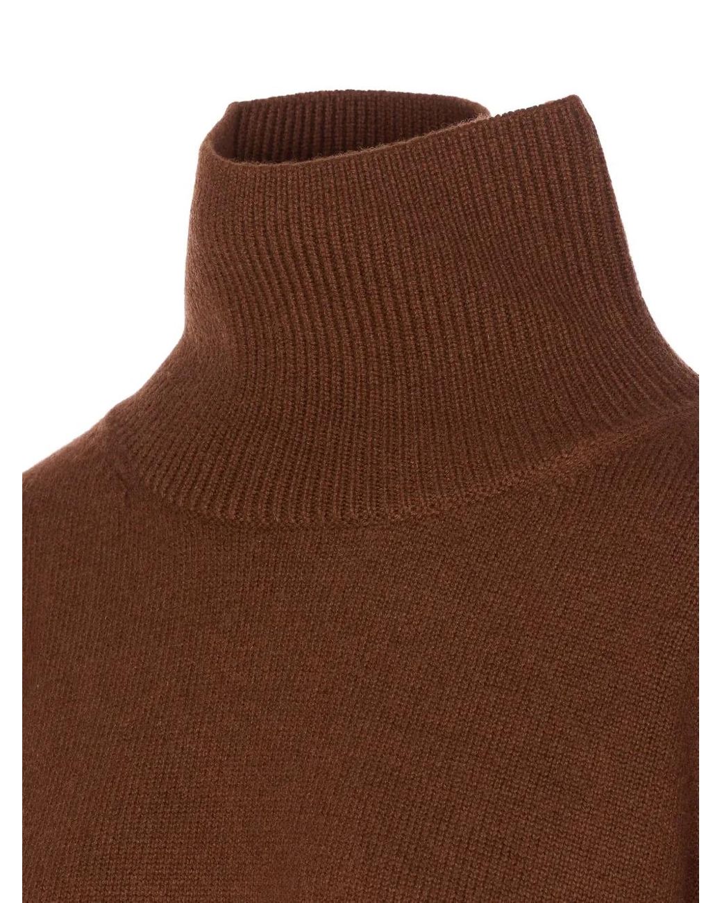 Loulou de Saison Brown Luke Turtleneck Sweater