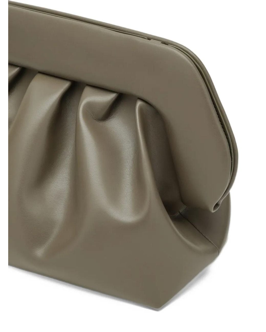 THEMOIRÈ Green Bios Gathered Clutch Bag