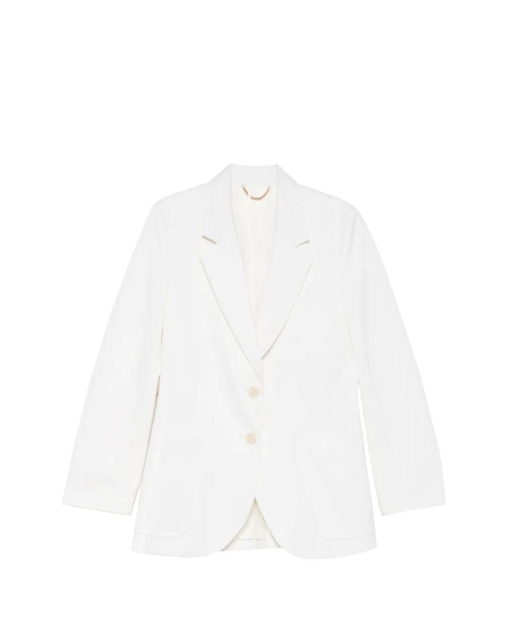 Victoria Beckham White Katherine Patch Pocket Jacket