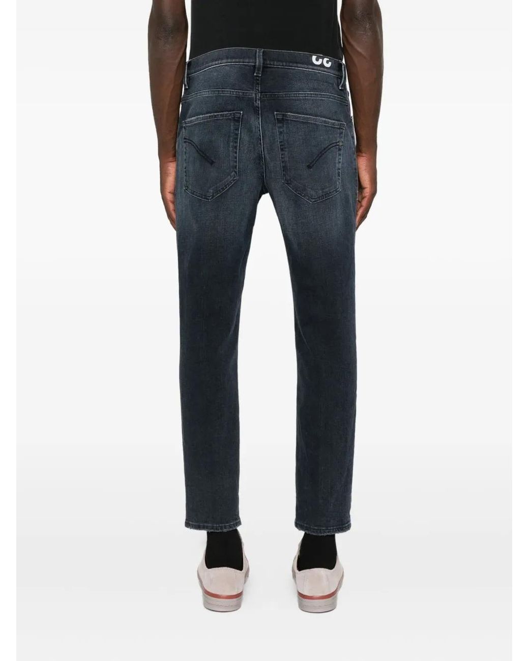 Dondup Blue Distressed-Effect Jeans for men