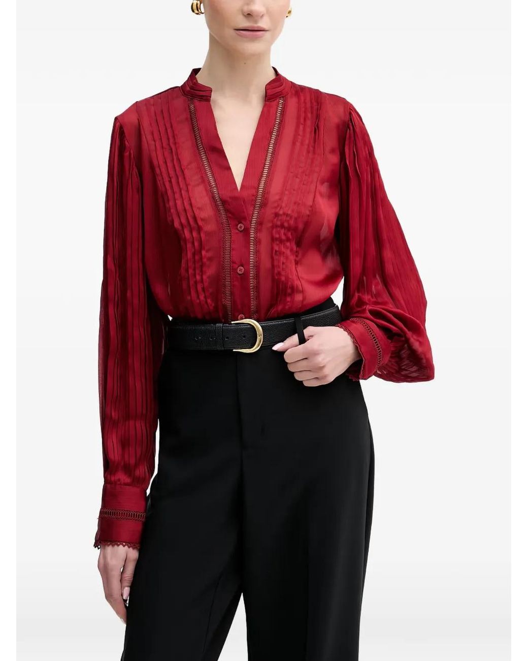Chiffon Blouse Guess en coloris Red