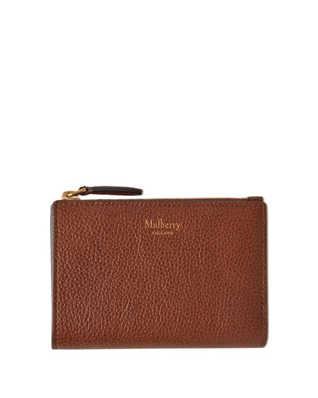 Mulberry Brown Continental Bi-Fold Leather Wallet