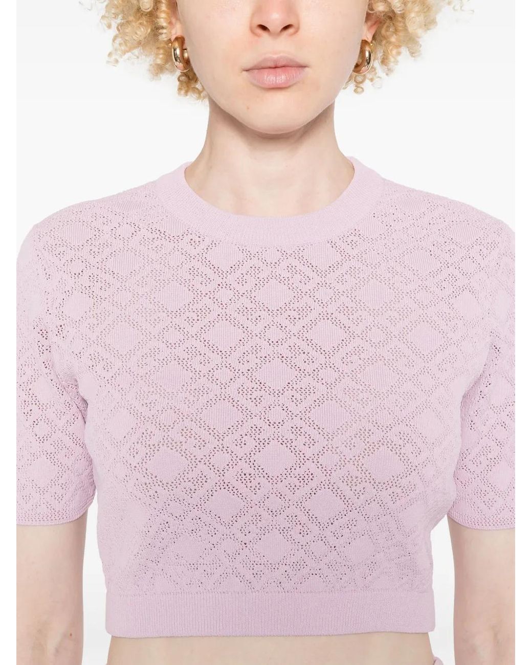 Givenchy Pink Crop T-Shirt