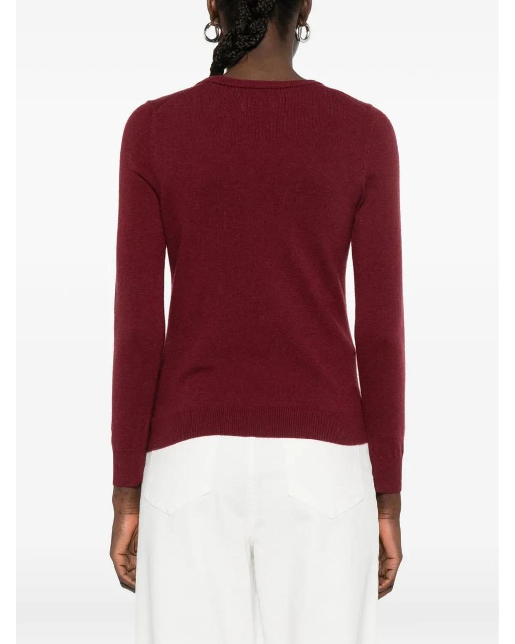 Jersey Con Cuello En V Gant de color Red